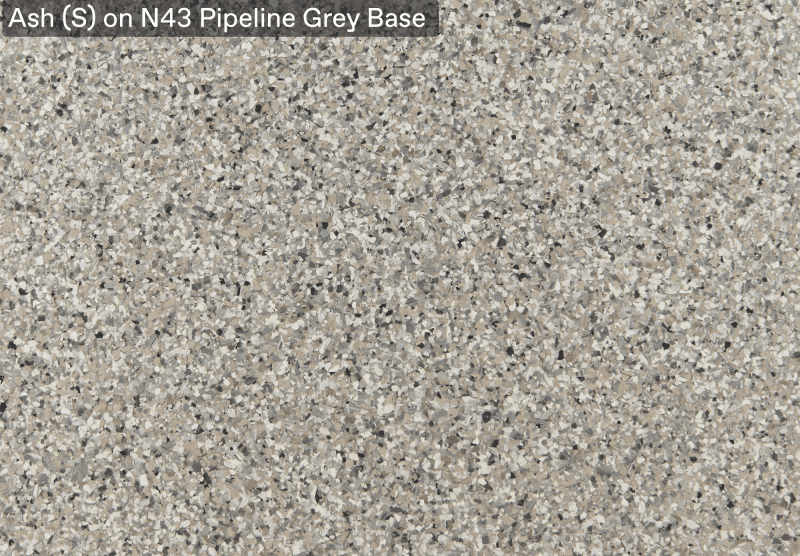 Ultra Flake Ash S On N43 Pipeline Grey Base official colour sample