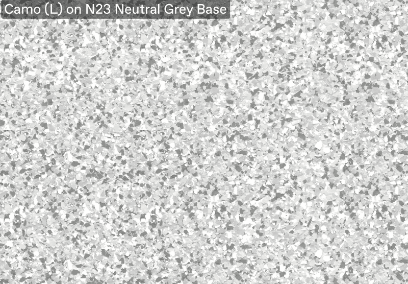 Ultra Flake Camo L On N23 Neutral Grey Base official colour sample