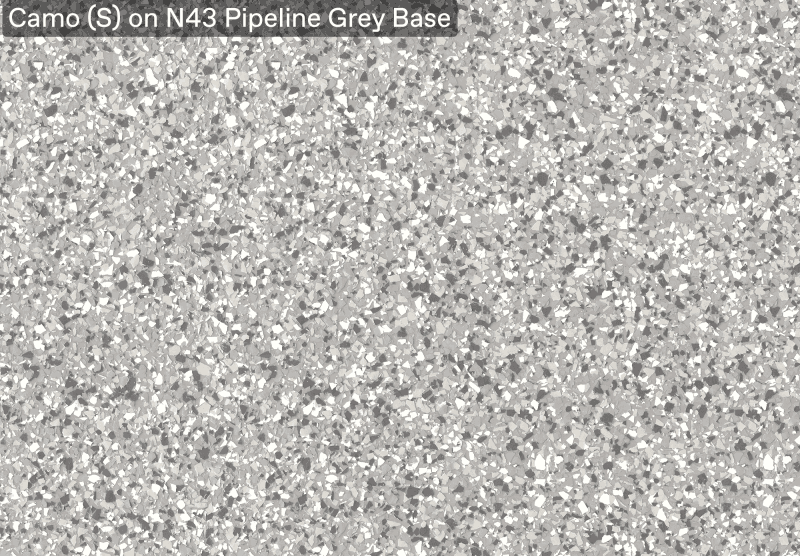 Ultra Flake Camo S On N43 Pipeline Grey Base official colour sample