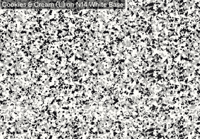 Ultra Flake Cookies Cream L On N14 White Base official colour sample
