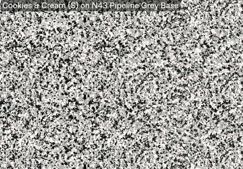 Ultra Flake Cookies Cream S On N43 Pipeline Grey Base official colour sample