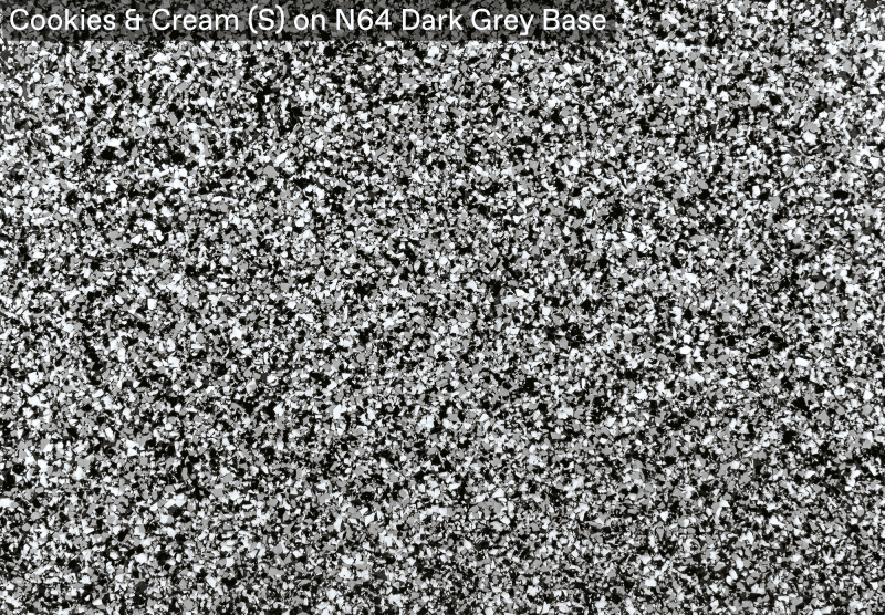 Ultra Flake Cookies Cream S On N64 Dark Grey Base official colour sample