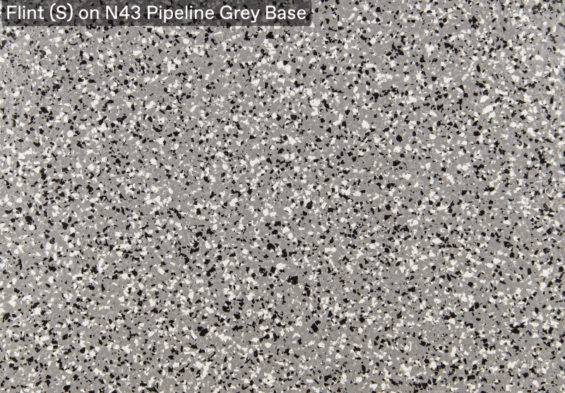 Ultra Flake Flint S On N43 Pipeline Grey Base official colour sample