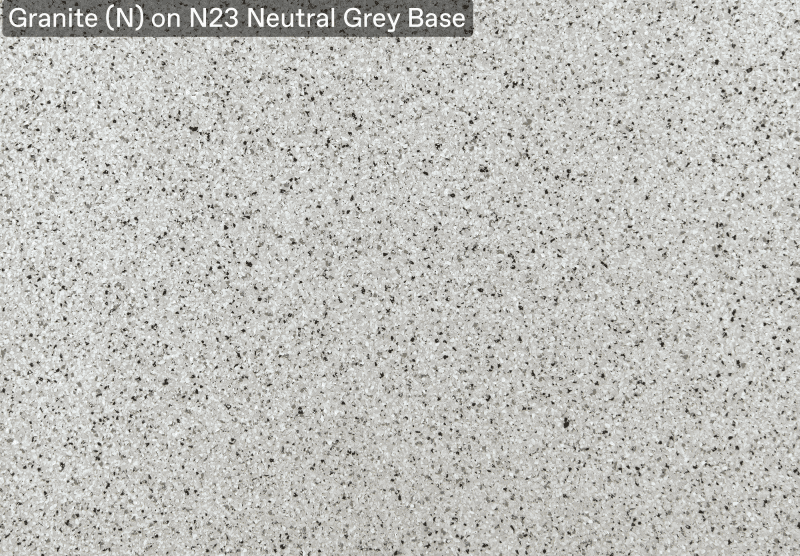 Ultra Flake Granite N On N23 Neutral Grey Base official colour sample
