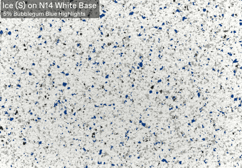 Ultra Flake Ice S With 5 Bubblegum Blue official colour sample