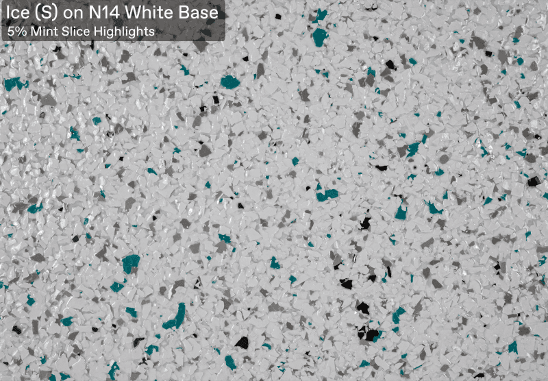 Ultra Flake Ice S With 5 Mint Slice official colour sample