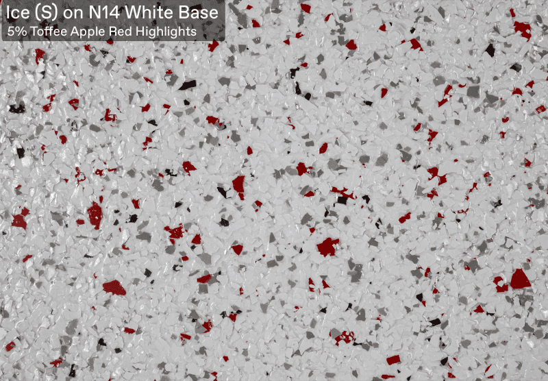 Ultra Flake Ice S With 5 Toffee Apple Red official colour sample