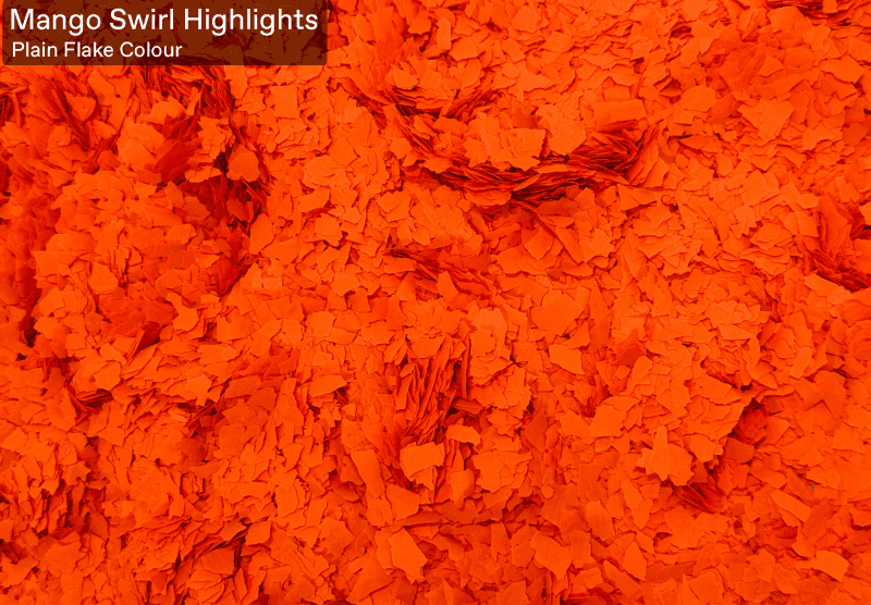Ultra Flake Mango Swirl Highlights official colour sample