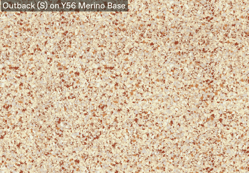 Ultra Flake Outback S On Y56 Merino Base official colour sample