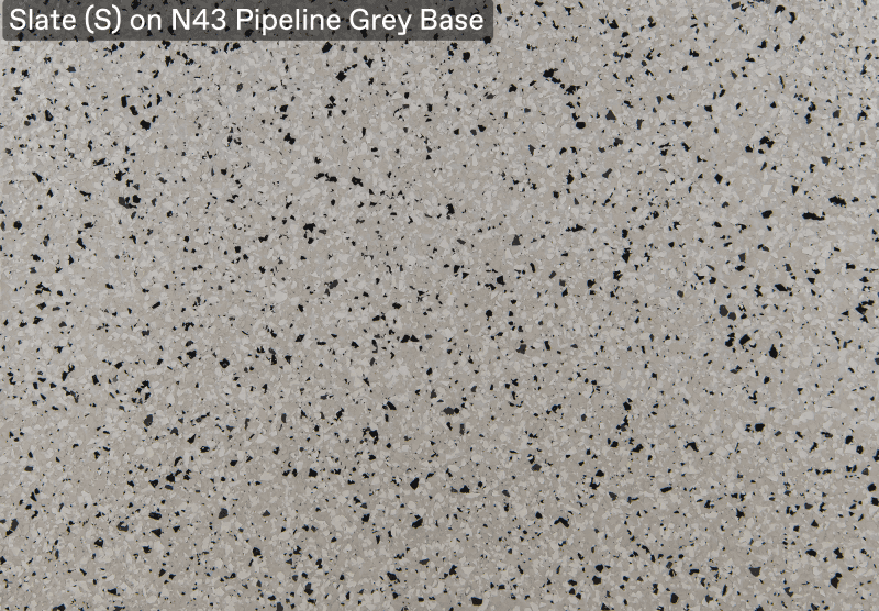 Ultra Flake Slate S On N43 Pipeline Grey Base official colour sample