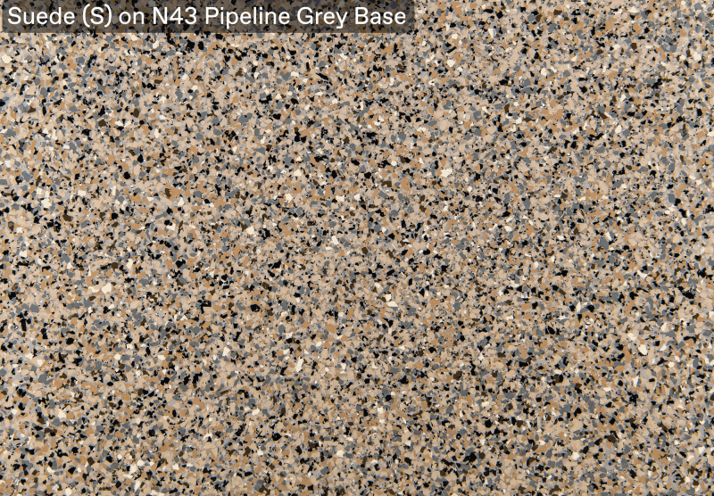 Ultra Flake Suede S On N43 Pipeline Grey Base official colour sample