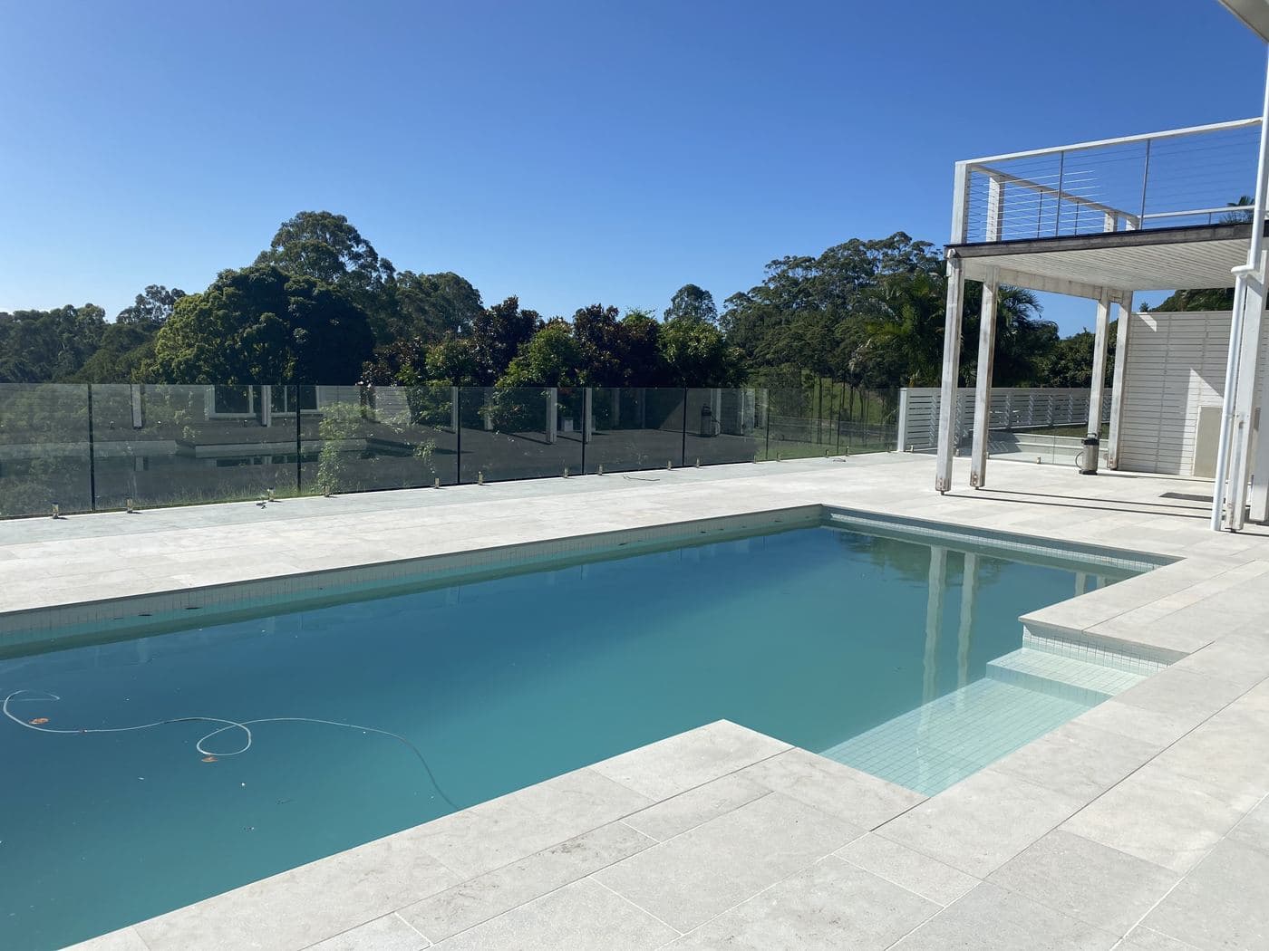 Pools & exteriors project completed by Stone Care Co.