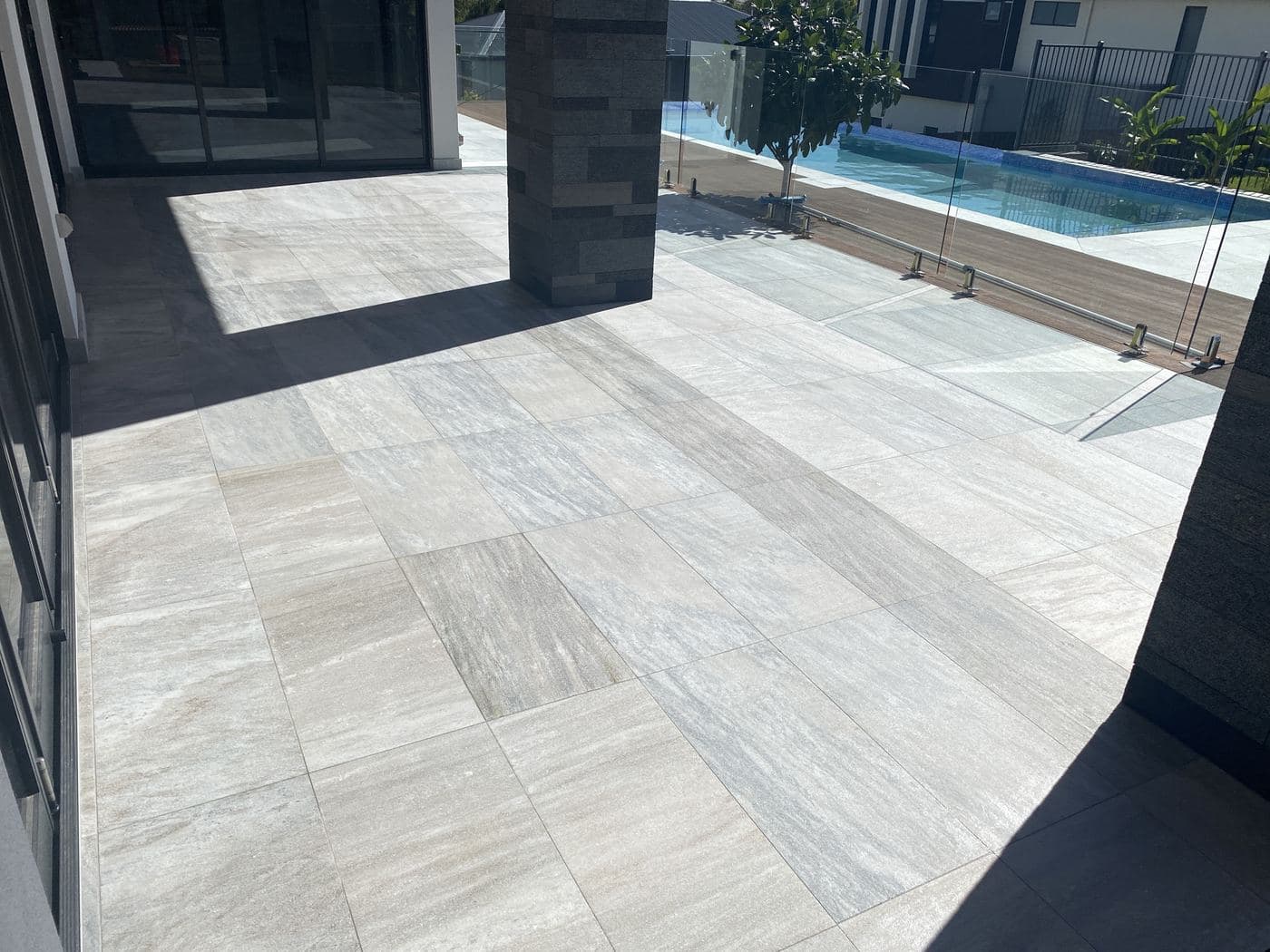 Pools & exteriors project completed by Stone Care Co.