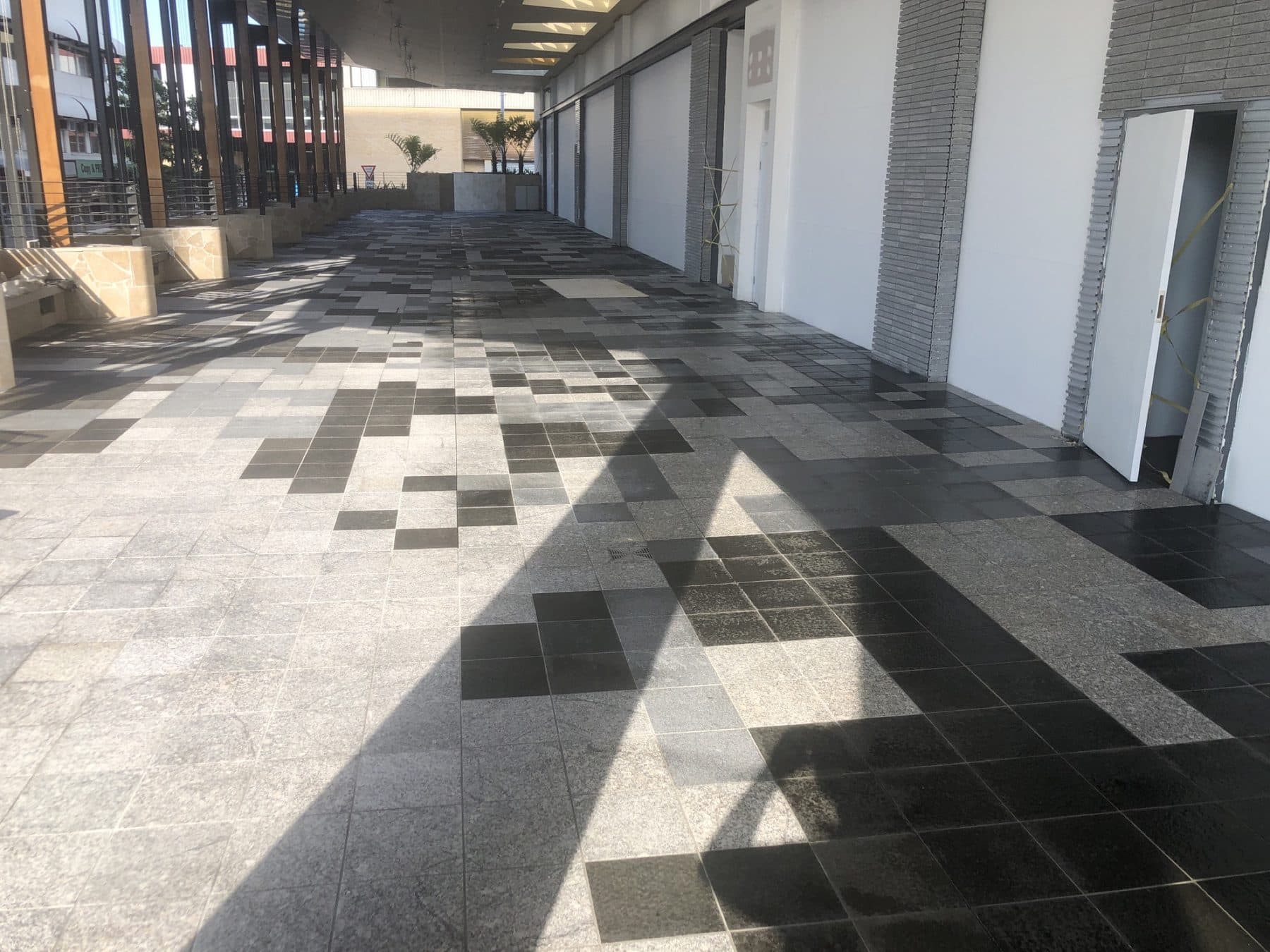 Commercial natural stone surface