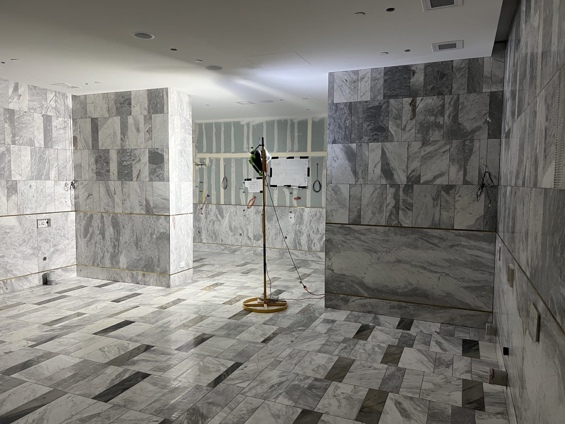 Detailed polished marble surface